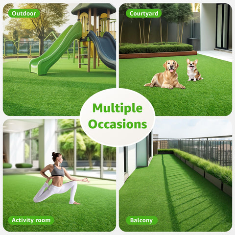 Oiyeefo pet friendly turf safe for dogs during playtime
