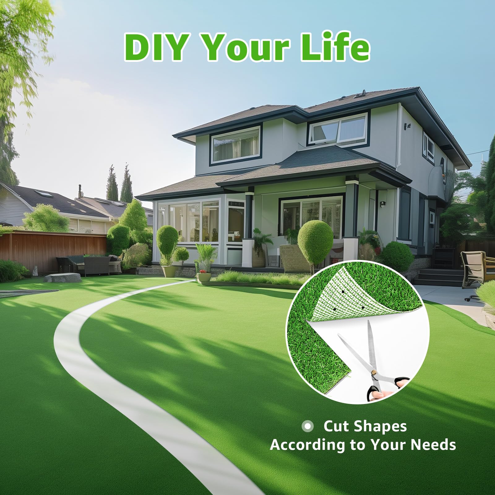 Oiyeefo soft, pet-friendly turf for families and dogs
