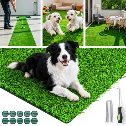 Oiyeefo realistic-look turf suitable for indoor or outdoor spaces