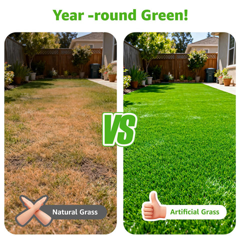 Oiyeefo artificial grass cut to fit deck for a neat look