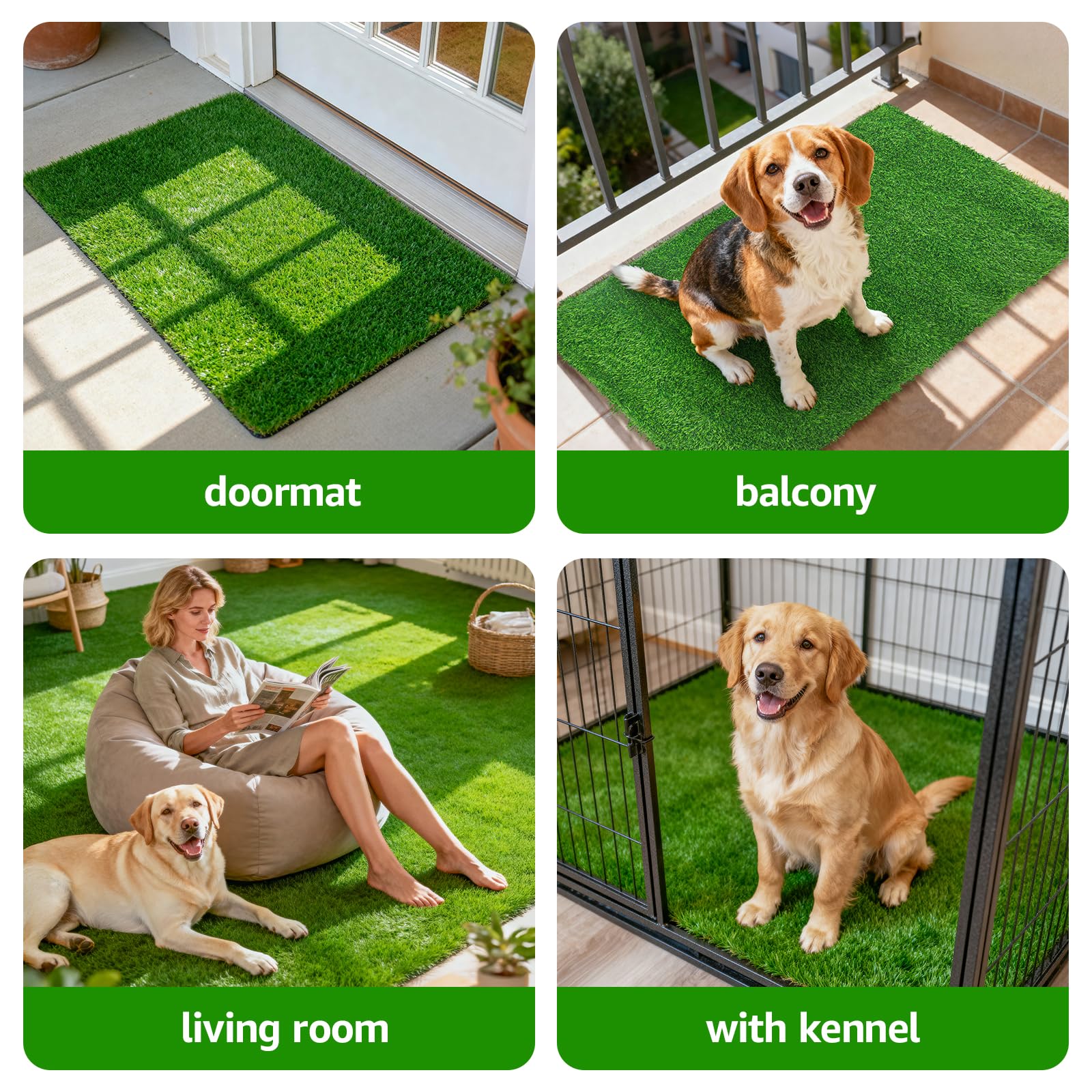 Oiyeefo indoor potty training pad provides a dry surface during training.