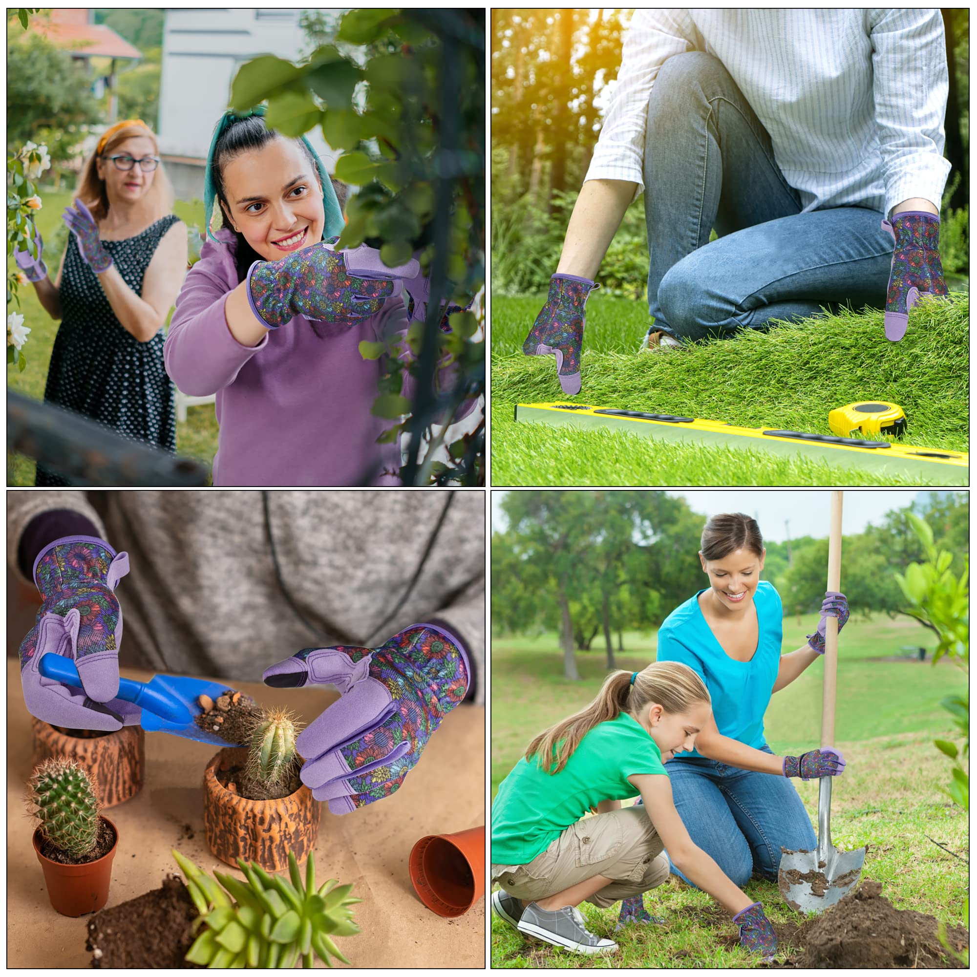 OIZEN gardening gloves are machine washable for easy cleaning after chores