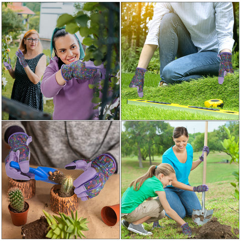 OIZEN gardening gloves are machine washable for easy cleaning after chores