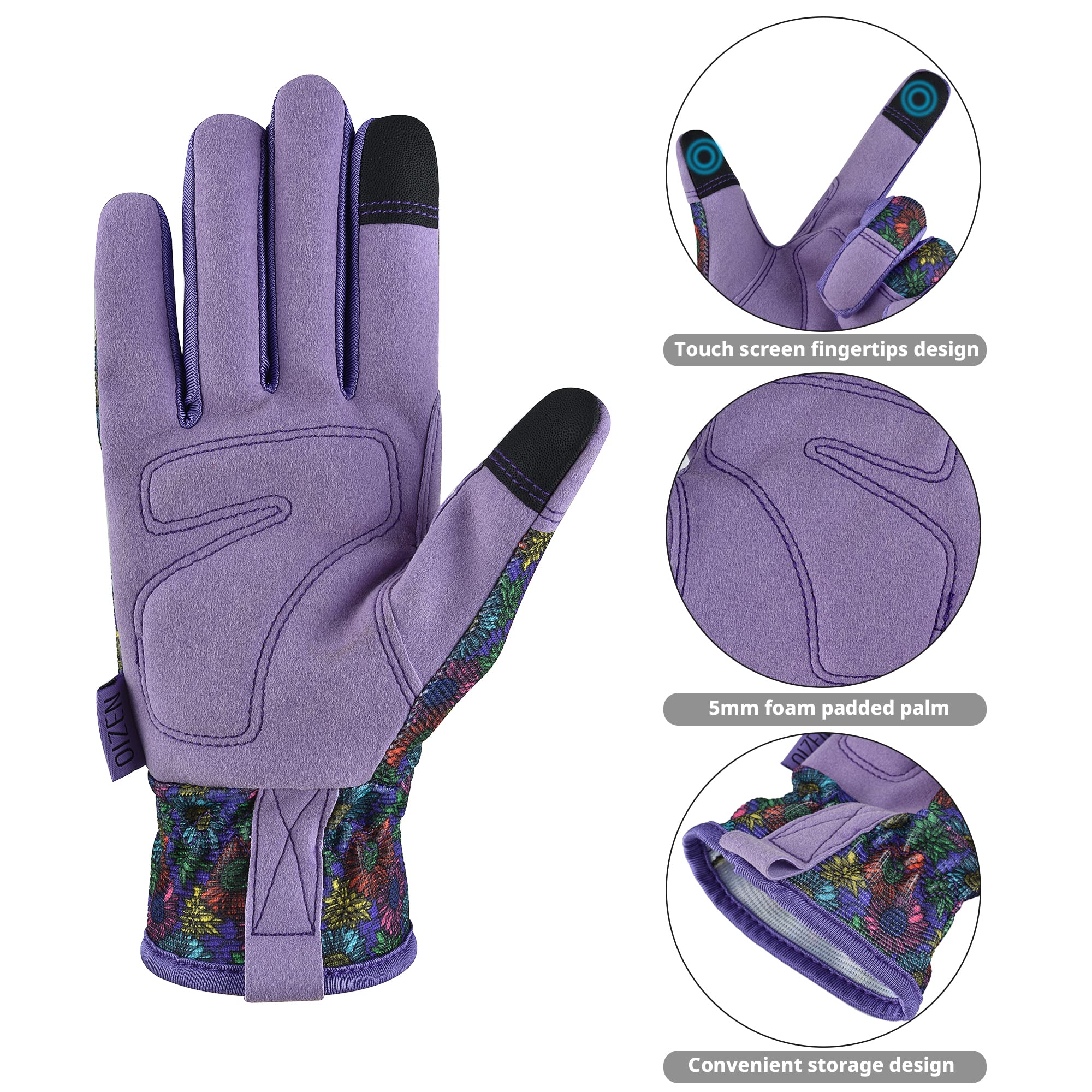 OIZEN puncture-protection palm pads improve grip during tool work