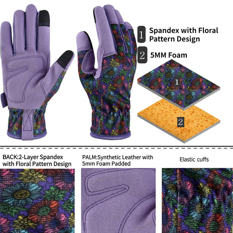 OIZEN gloves feature reinforced fingers and double stitching for durability