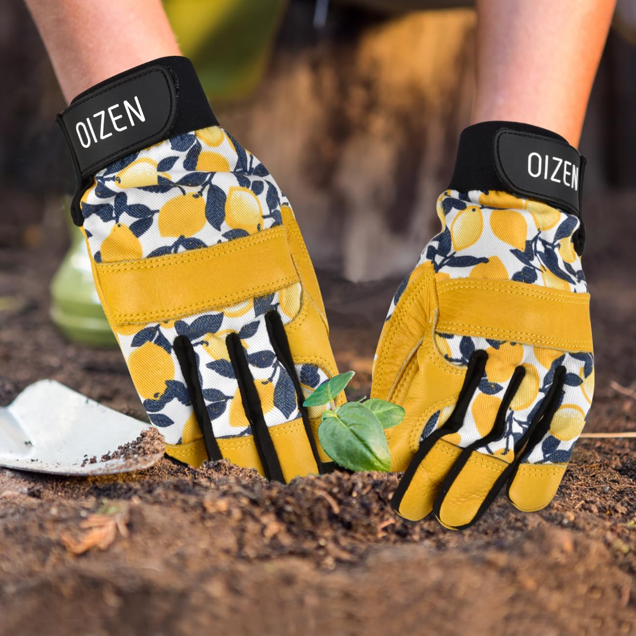 OIZEN thorn-proof gloves suited for pruning digging and general garden tasks.