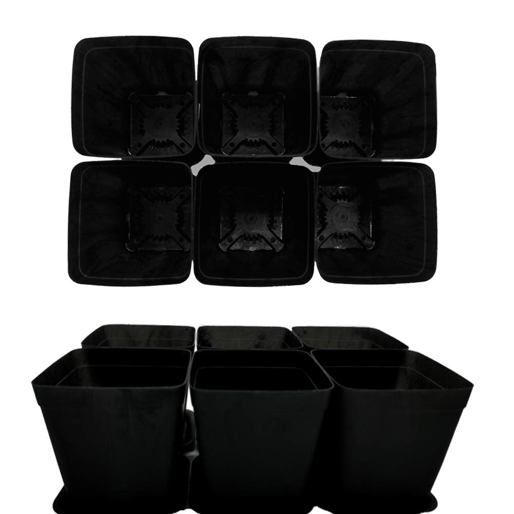 OJYUDD square pot design with breathable bottom and holes to manage moisture.