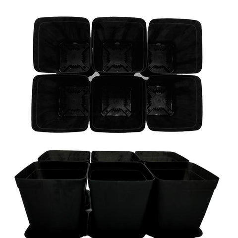 OJYUDD square pot design with breathable bottom and holes to manage moisture.