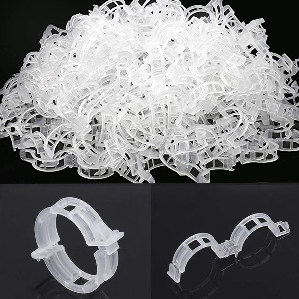 OJYUDD 300pcs plant-support clips for upright growth and tidy trellises.
