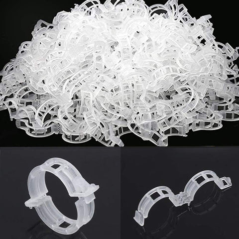 OJYUDD 300pcs plant-support clips for upright growth and tidy trellises.
