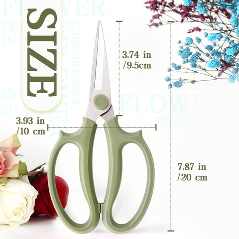 OJYUDD floral shears with soft grip handle for comfortable pruning