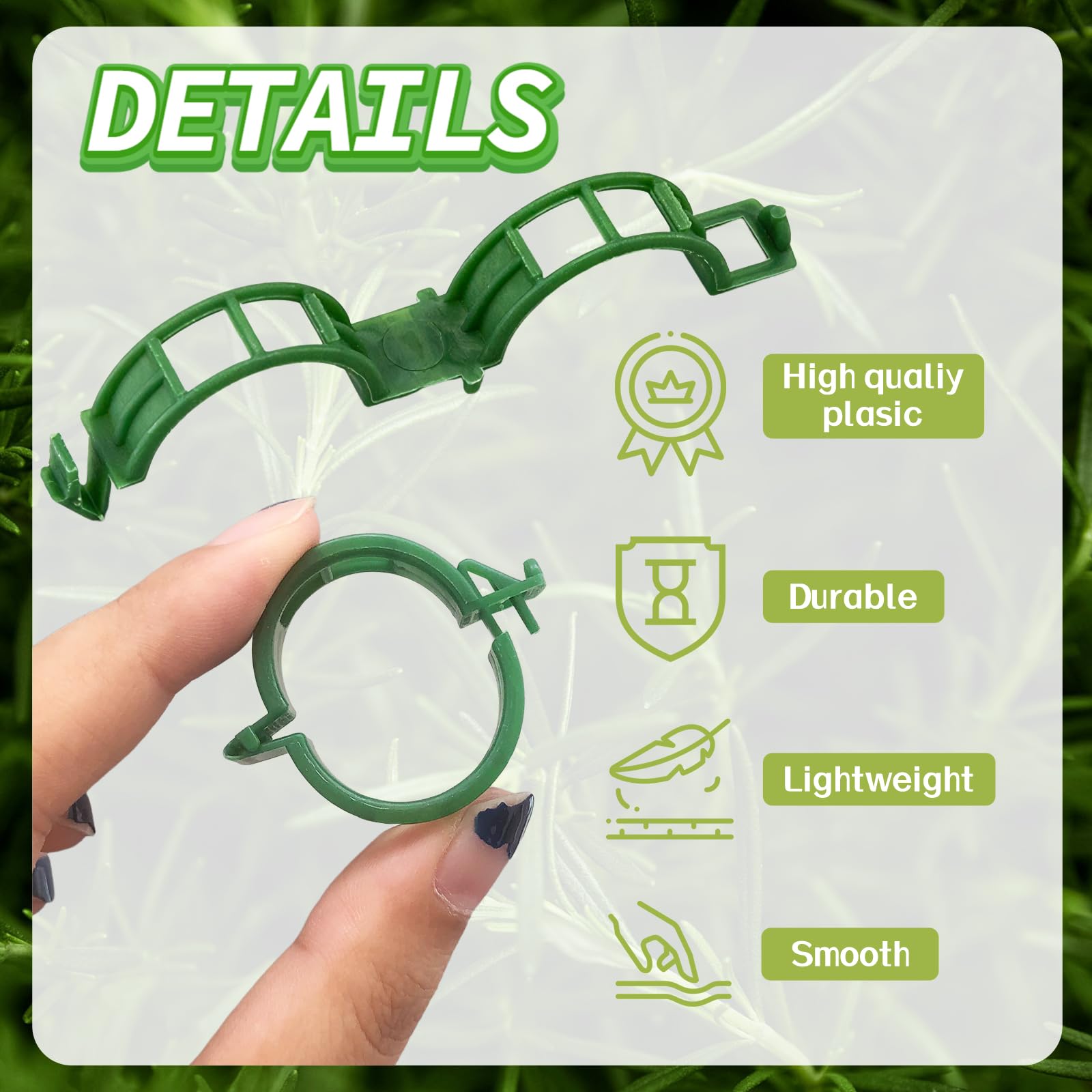 OJYUDD plant support clip on stake illustrating sturdy upright support