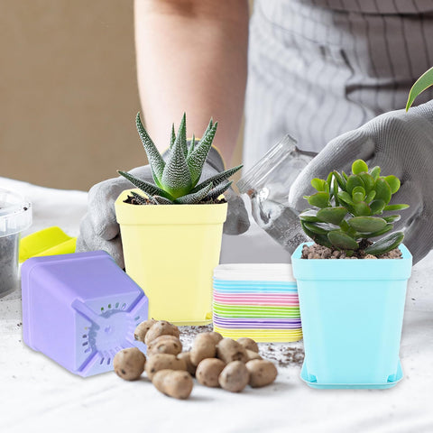 OJYUDD pots on windowsill and desk for small plants use