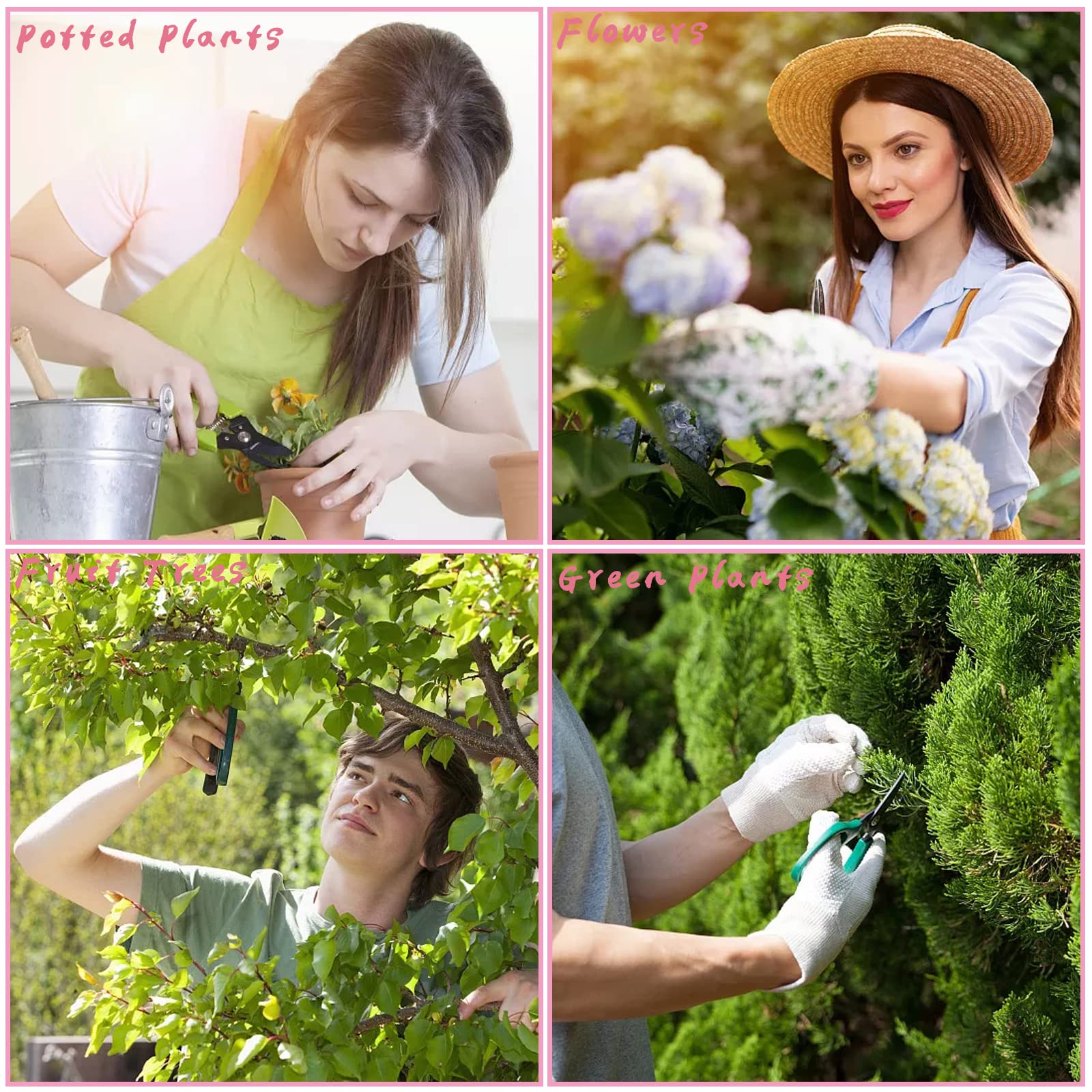 OJYUDD Versatile garden scissors suit flowers, herbs, and light fruit picking.