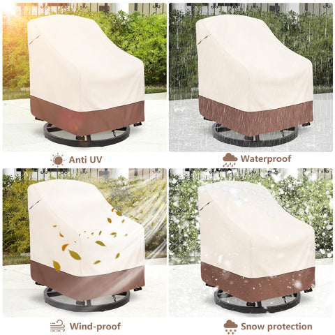 okcool size fit up to 30W x 34D x 38.5H chairs.
