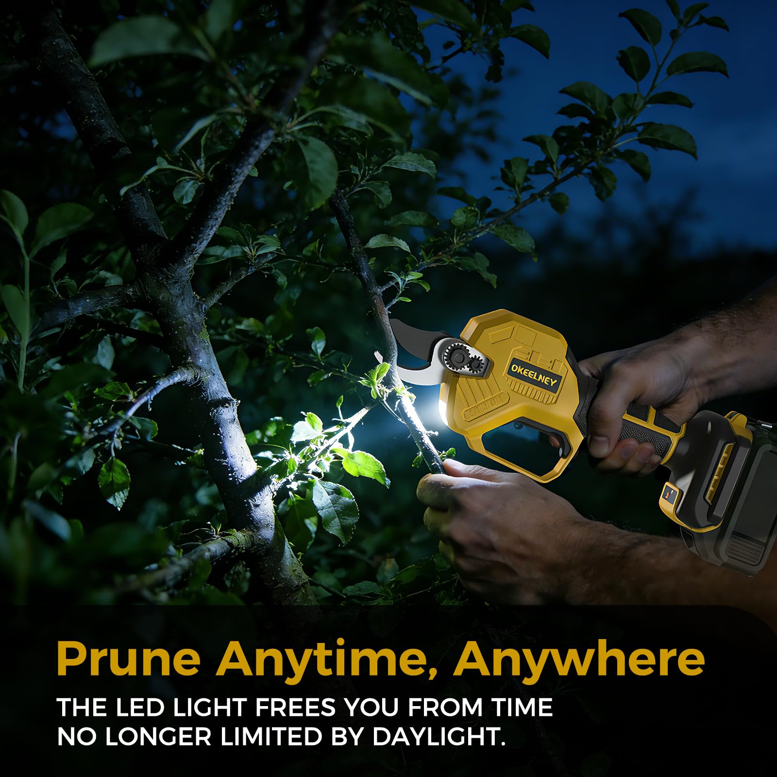 Dual cut capacity shown: 25mm and 35mm options for versatile pruning.