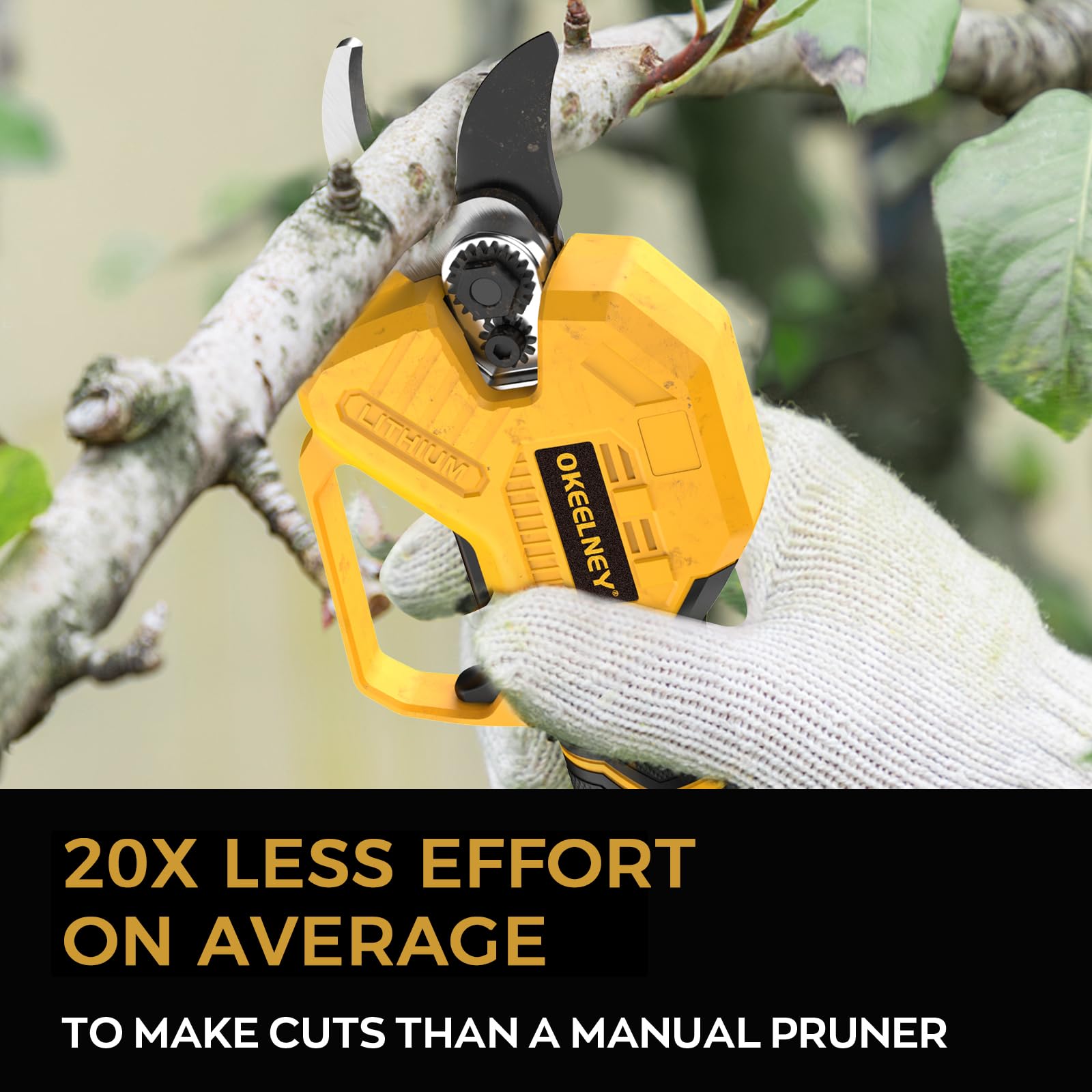 Tool-only package note: DeWalt battery sold separately for this pruner.
