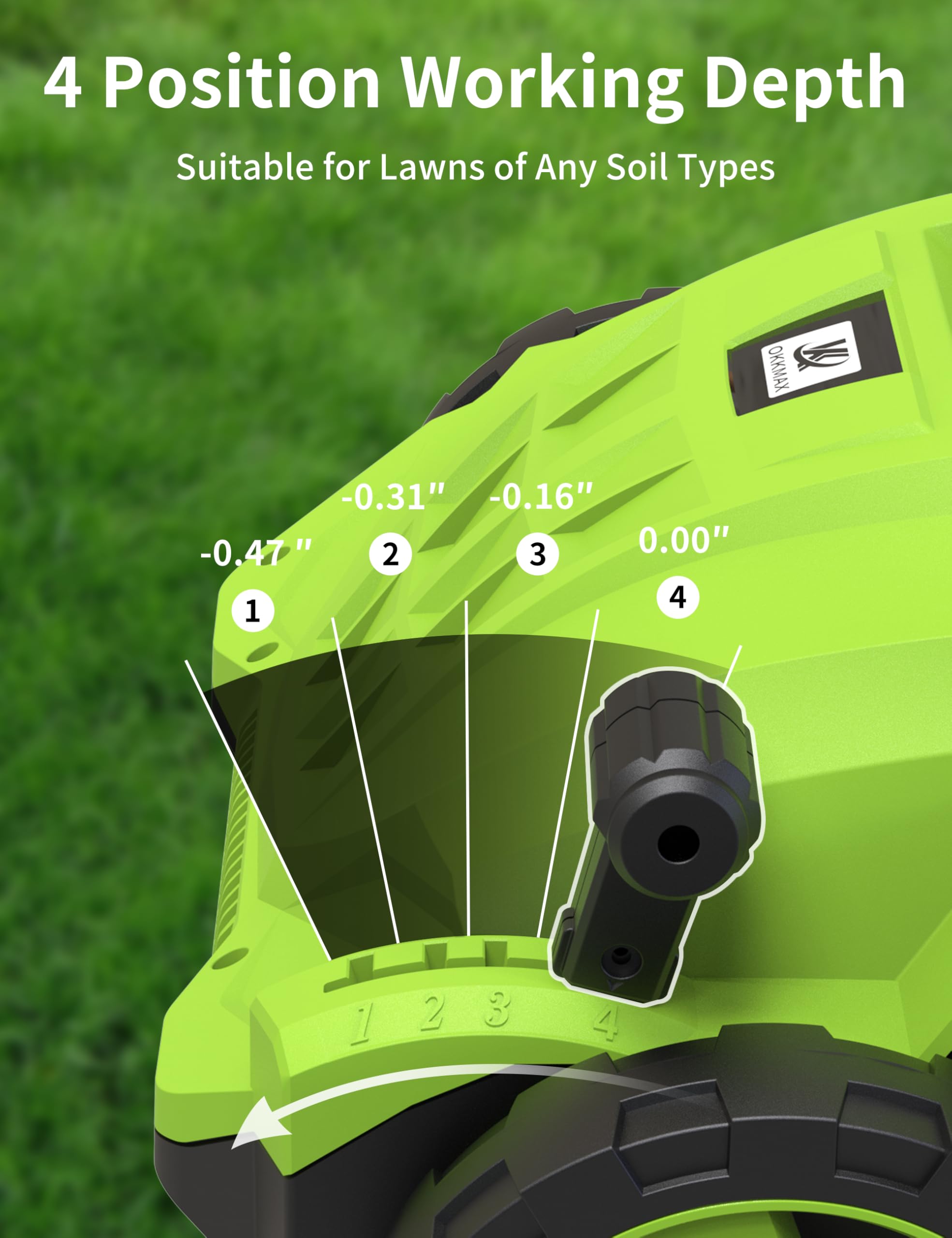 OKKMAX dual safety switch ensures secure operation during use
