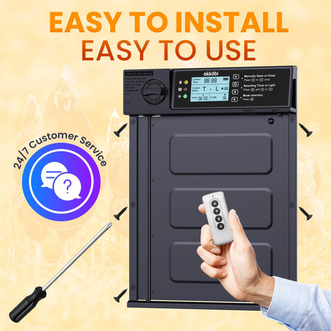 OKKÖBI Door PRO side-opening design simplifies installation and access.