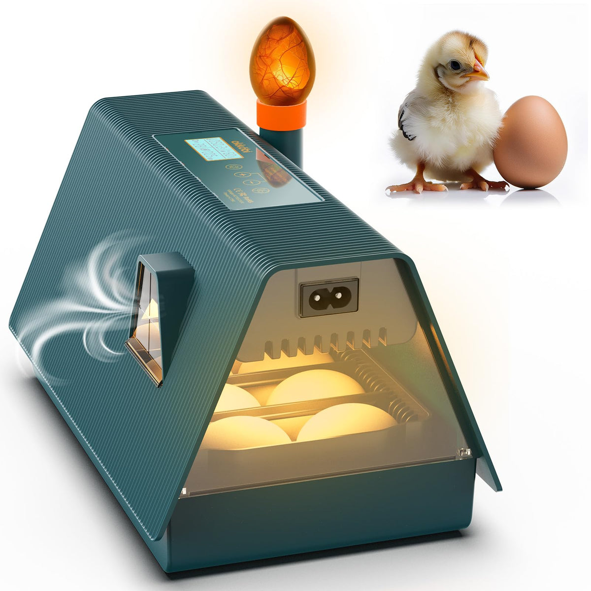 OKKÖBI M10 incubator with automatic turning for reliable hatch preparation