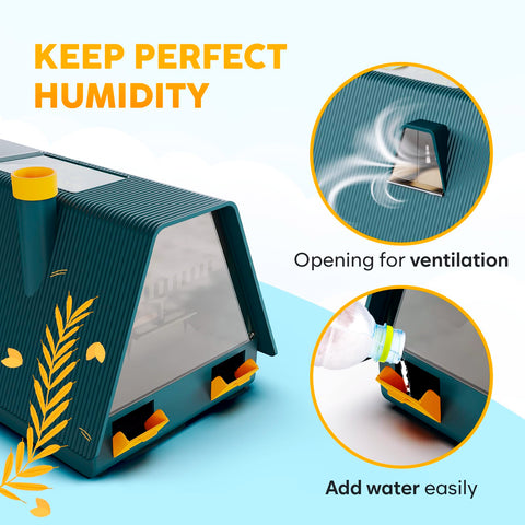 OKKÖBI M10 incubator humidity control for stable incubation environments.