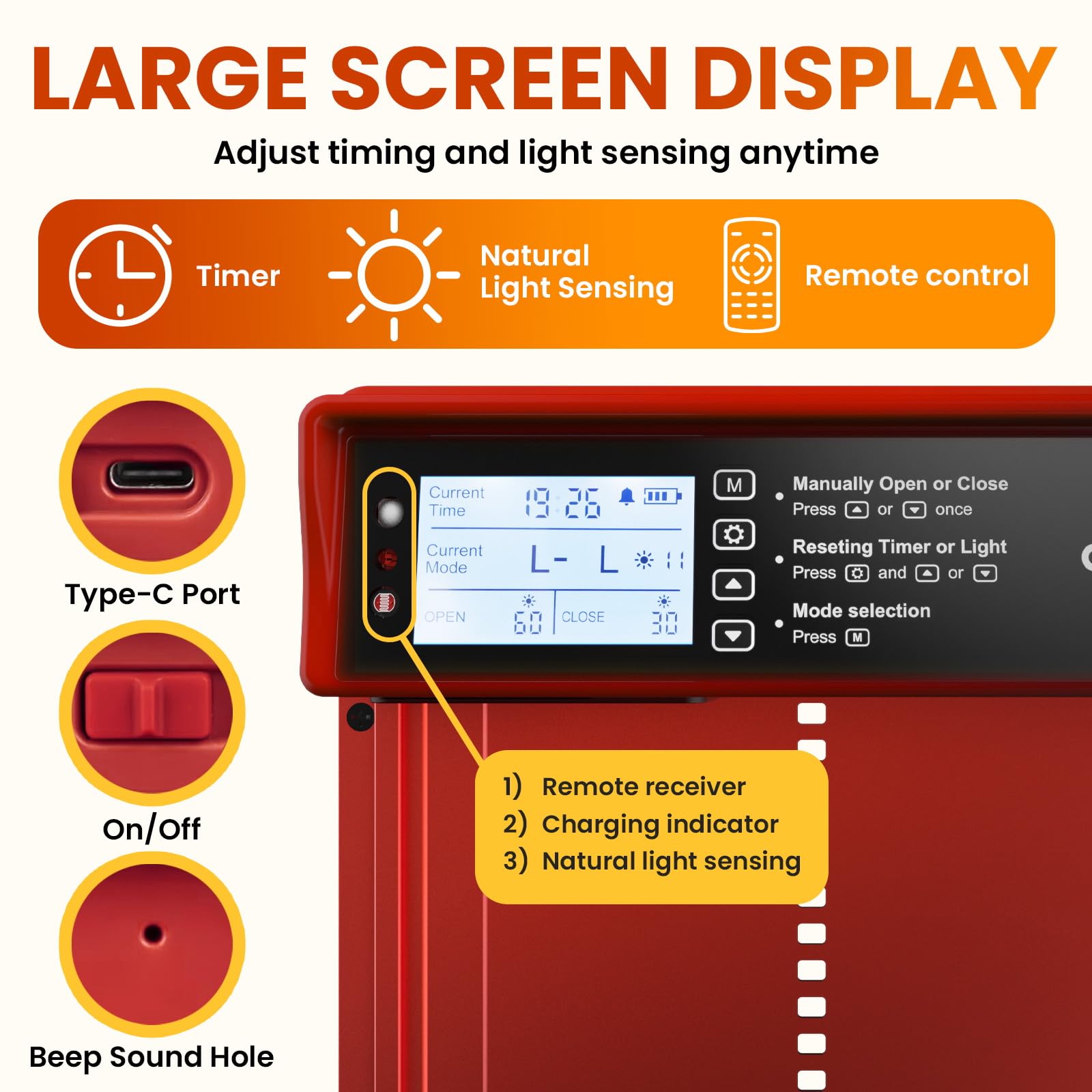 OKKÖBI Door with light sensor enabling sunrise and sunset automation
