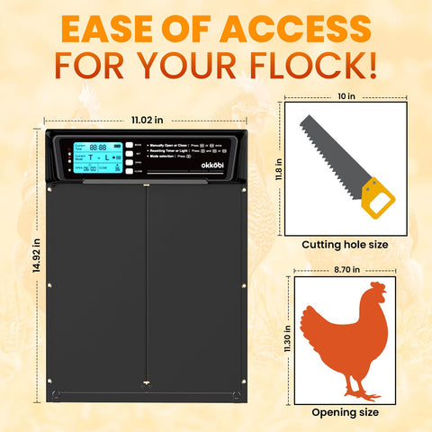 OKKÖBI XL door anti-pinch system helps prevent injuries during closing.