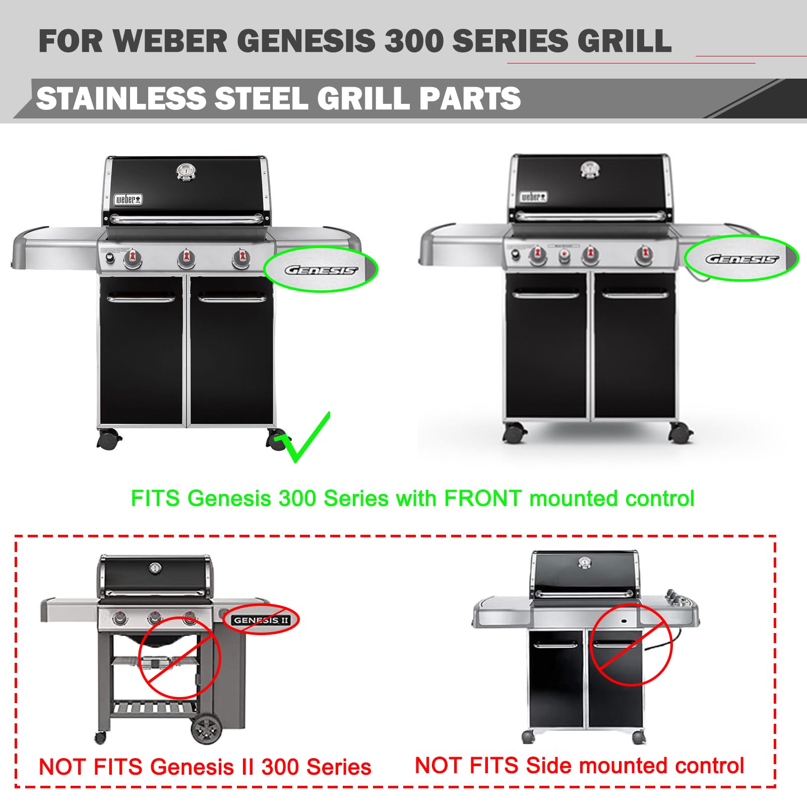 Oklagarden Genesis E-330 flavorizer bars 5-pack for richer flavor and faster sear.