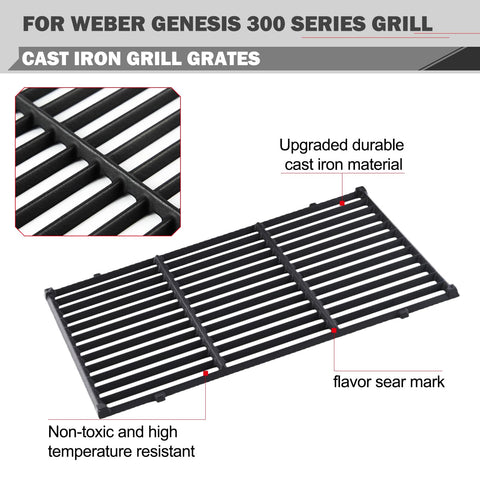 Oklagarden Genesis Grates easy-clean surface aids after-grill cleanup.