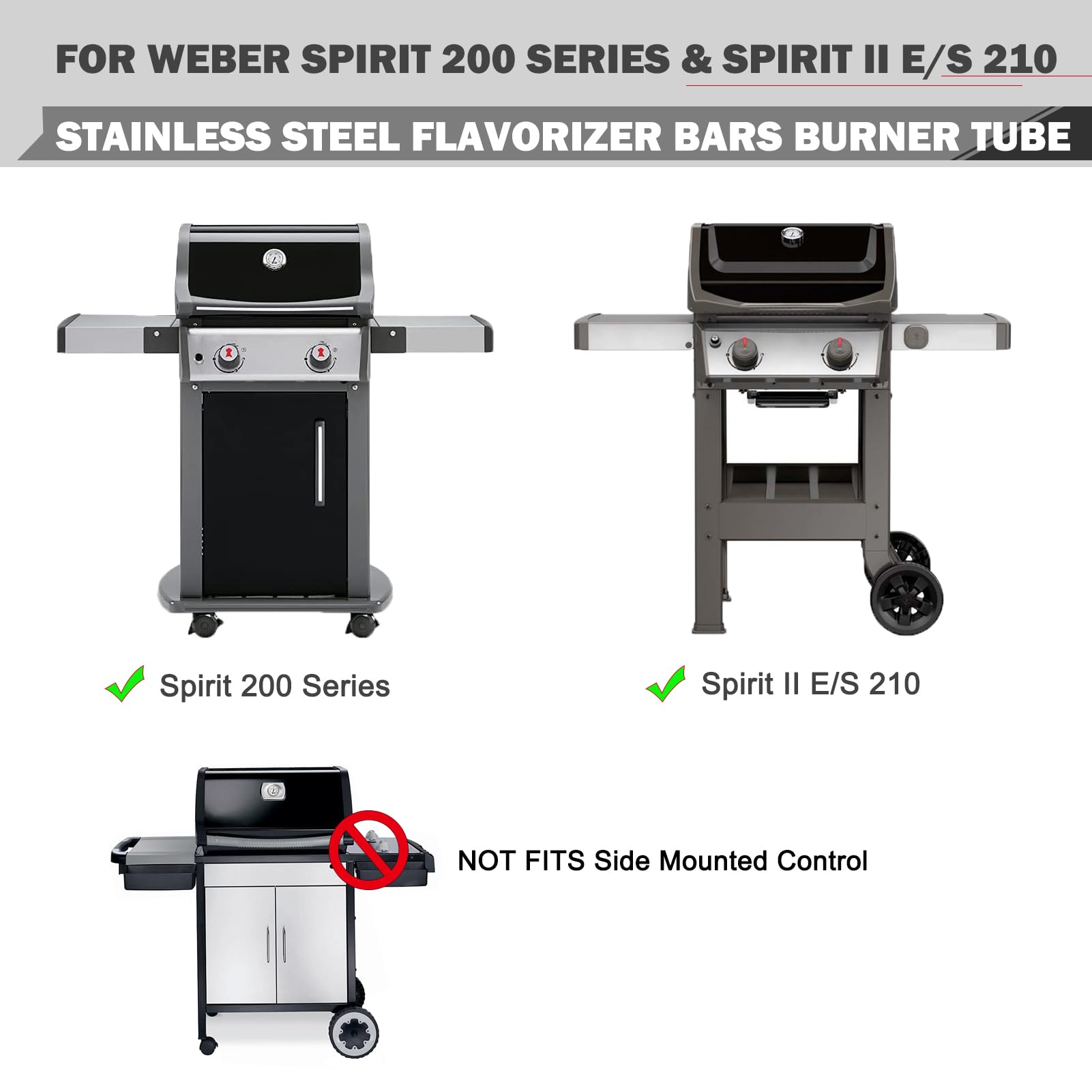 Oklagarden Spirit E210 burner tubes deliver reliable ignition and even heat