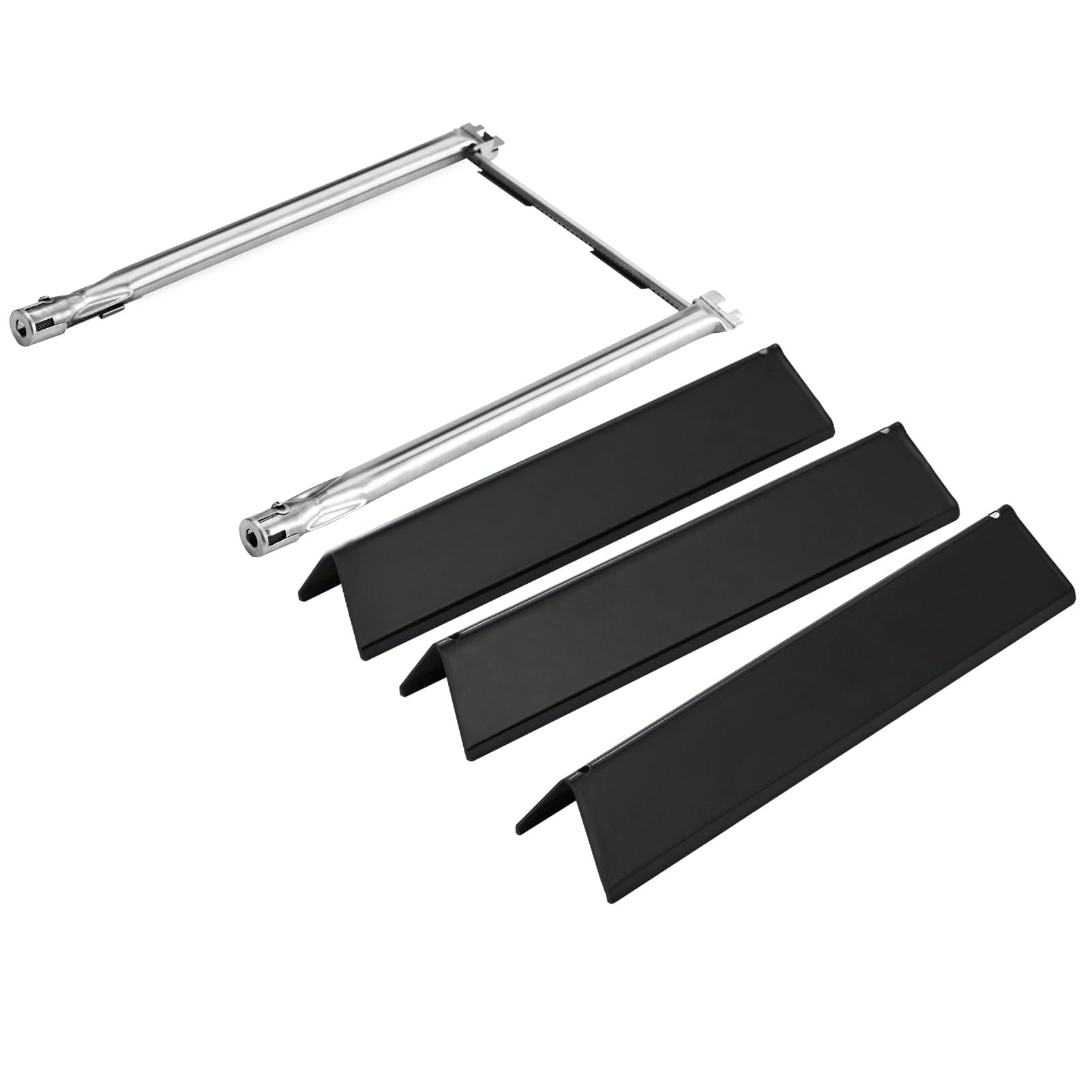 Oklagarden Spirit E210 flavorizer bars assembly showing even heat distribution