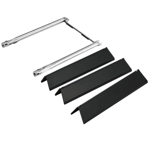 Oklagarden Spirit E210 flavorizer bars assembly showing even heat distribution