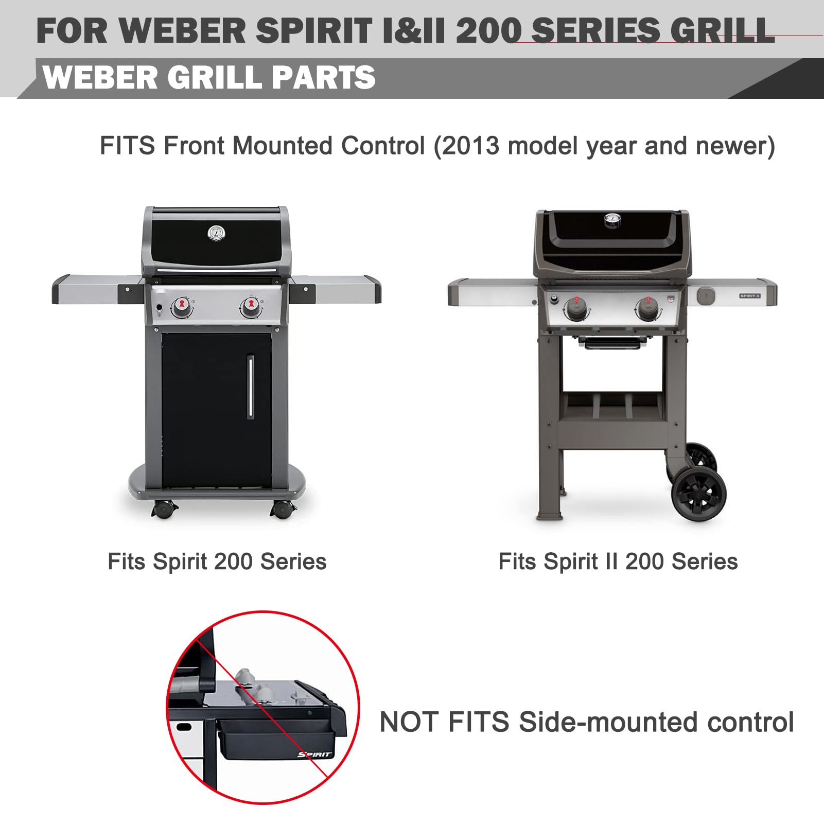 Oklagarden compatibility tag for Weber Spirit 200 series ensures proper fit.