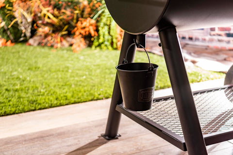 Oklahoma Joe's Drip Bucket ideal accessory for grease management during barbecue.