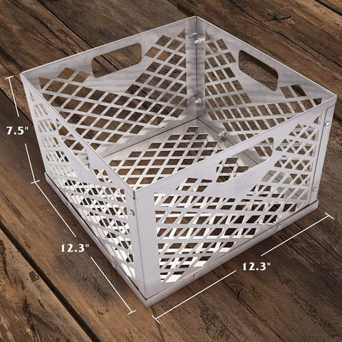 Oklahoma Joe's charcoal basket helps maintain steady temperature during long cooks.
