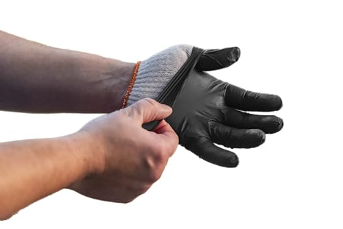 Oklahoma Joe's nitrile gloves are powder-free and latex-free.