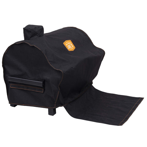 Oklahoma Joe's Rambler tabletop cover secure flap ensures full coverage