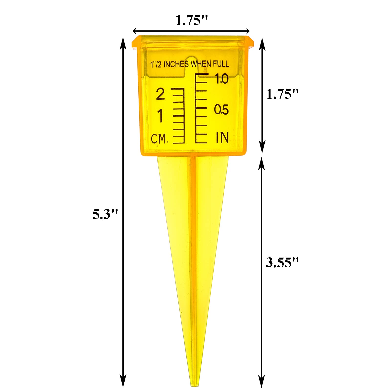 Okllen wide-mouth gauge and post support easy ground installation