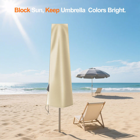 OKPOW cover fits 6–9 ft umbrellas for secure outdoor use