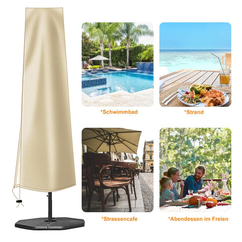 OKPOW umbrella cover easy cleaning and compact storage.
