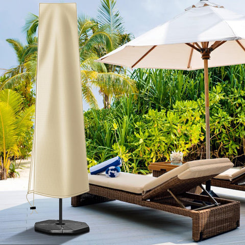 OKPOW umbrella cover silver-coated inside adds waterproof protection.