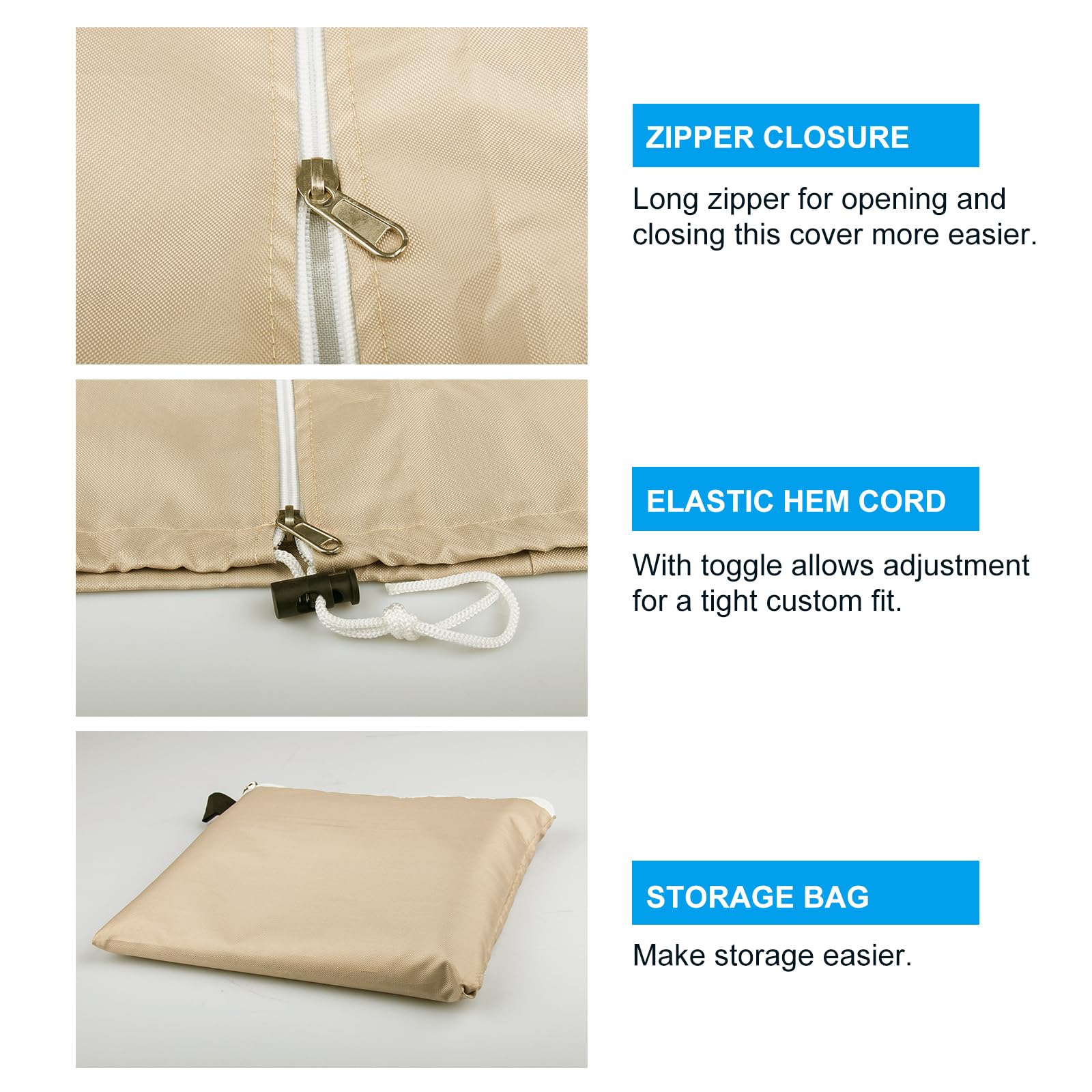 OKPOW umbrella cover UV-resistant fabric helps prevent fading.