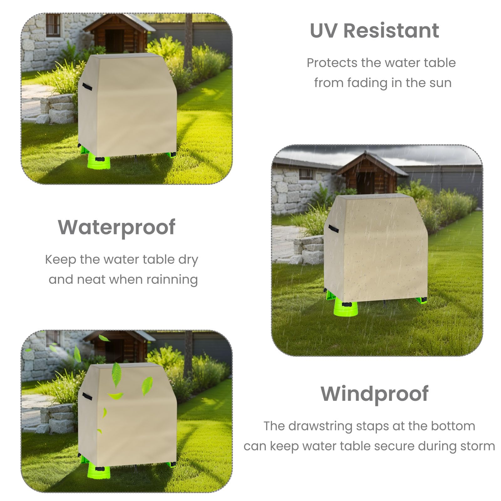OKPOW waterproof material blocks moisture and splashes.