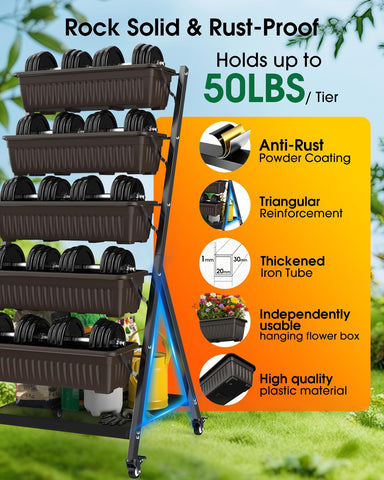 Olaiti bonus storage station with Textilene mesh and tool hooks keeps essentials handy.