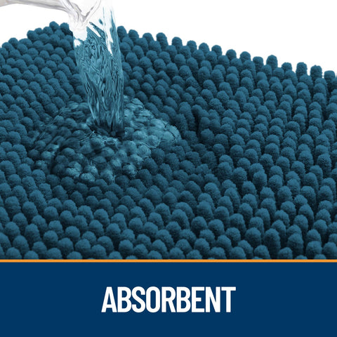 OLANLY absorb moisture dirt mat dries quickly and keeps floors cleaner after muddy excursions.