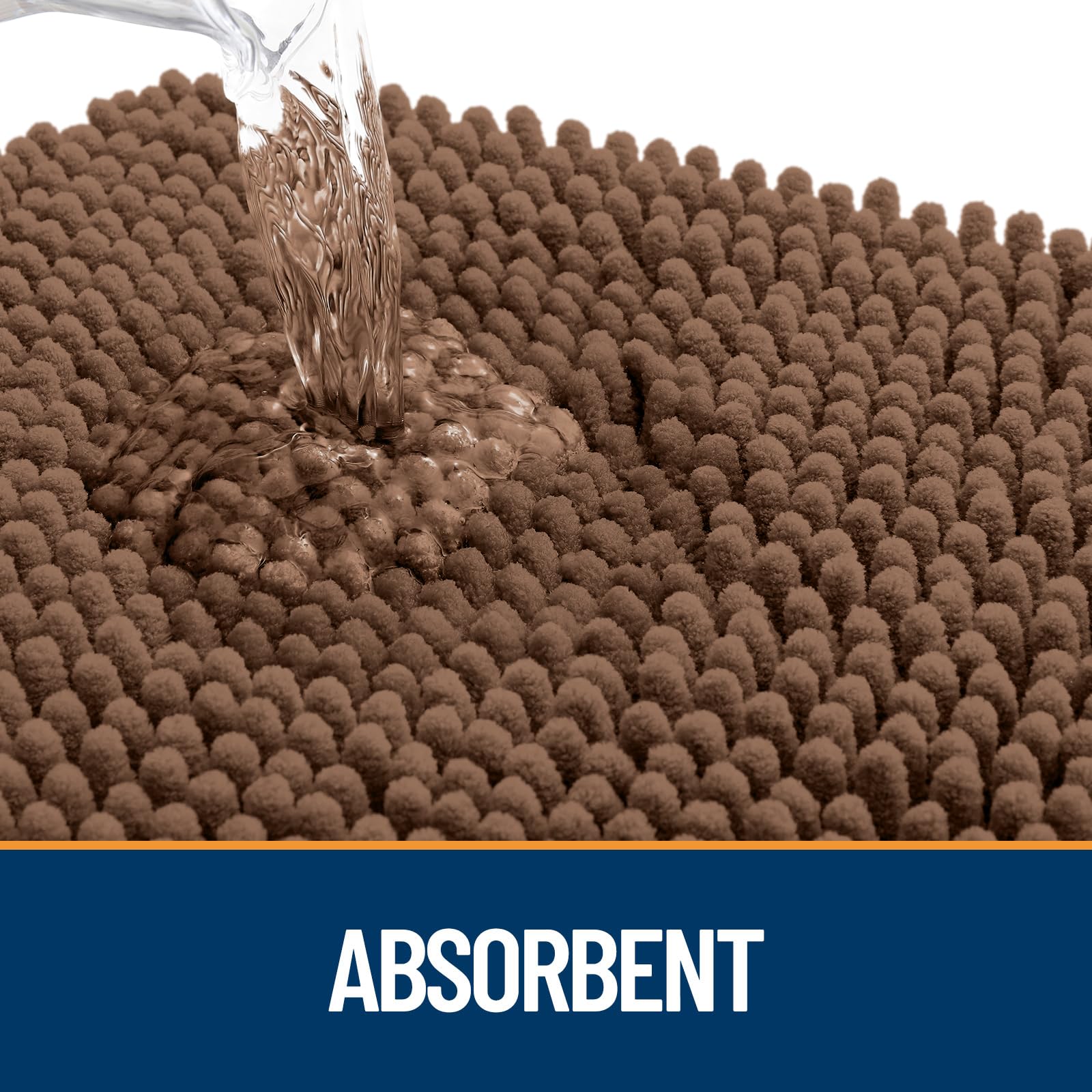 OLANLY absorbent entry mat removes moisture and dirt at every doorway.