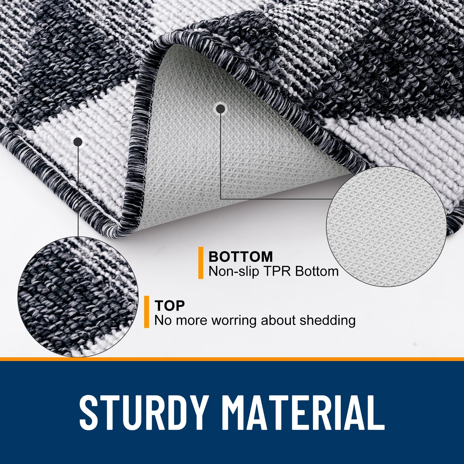 OLANLY absorbent entry mat traps dirt and moisture at the threshold.