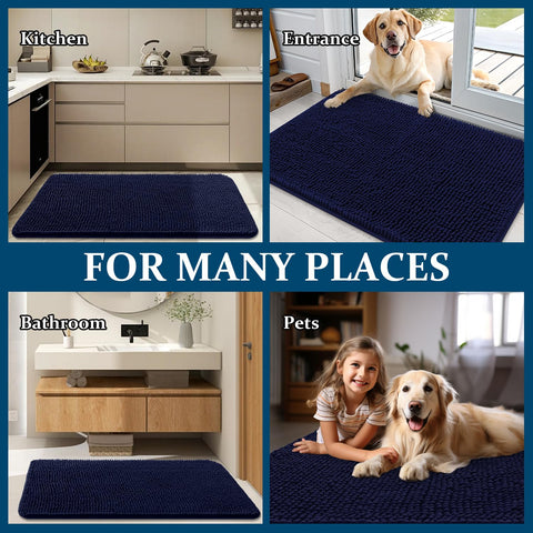 OLANLY mud-paw mat dries quickly after outdoor adventures.