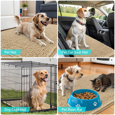OLANLY dirt-trapping mat helps manage mud after outdoor play