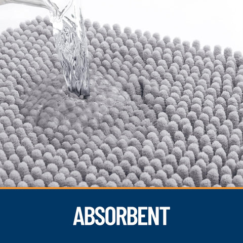 OLANLY mat features anti-slip rubber base to prevent shifting on clean floors.